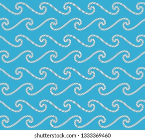 Seamless pattern of ropes. Vector Illustration, great for wallpaper, textile pattern or background images.