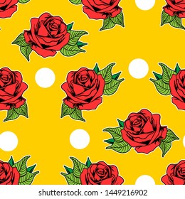 seamless pattern rose, rose pattern, pattern design.