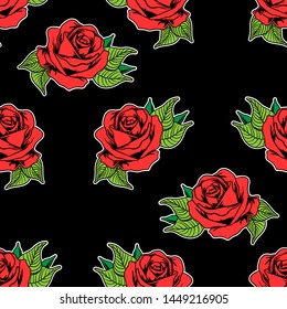 seamless pattern rose, rose pattern, pattern design.