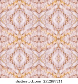 seamless pattern with rose gold color