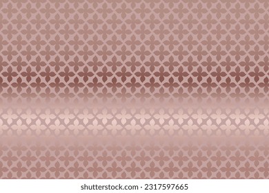 Seamless pattern with rose gold decorative flowers shapes. Rose Gold, Luxury Pattern. Tender design for gift wrappers, wallpaper, wrapping paper, prints. Vector