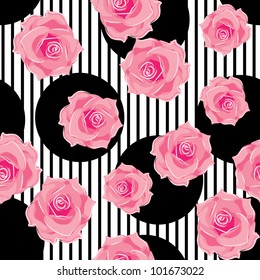 seamless pattern of roses