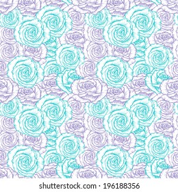 seamless pattern with roses