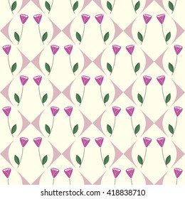 Seamless pattern with roses 