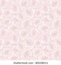 seamless pattern with roses. floral vector background