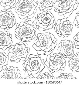 seamless pattern of roses. Many similarities to the author's profile