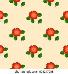 seamless pattern with roses for textiles 2