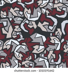 Seamless pattern. Rough imitation of a marble pattern. Camouflage. Suitable for backgrounds, design, 3d graphics, tourist, fishing and hunting equipment.