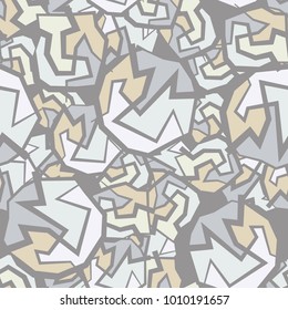 Seamless pattern. Rough imitation of a marble pattern. Camouflage. Suitable for backgrounds, design, 3d graphics, tourist, fishing and hunting equipment.