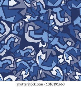 Seamless pattern. Rough imitation of a marble pattern. Camouflage. Suitable for backgrounds, design, 3d graphics, tourist, fishing and hunting equipment.