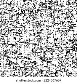 Seamless pattern, rough vector background, black and white