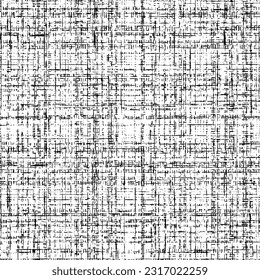 Seamless pattern, rough vector background, black and white