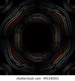 Seamless pattern from round celtic ornament