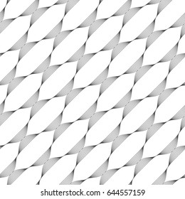 Seamless pattern of round lines. Geometric striped wallpaper. Vector illustration. Good quality. Good design.
