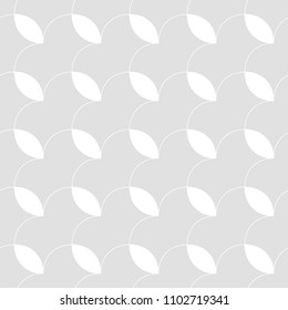 Seamless pattern of round lines. Unusual lattice. Geometric background. Vector illustration. Good quality. Good design.