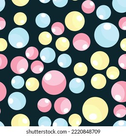 Seamless pattern round lollipops in cartoon style. Pattern for textiles, kitchen design and towels and aprons, children's fabrics and wraps.