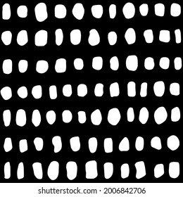 Seamless pattern with round organic shapes. Fashion stylish natural texture.