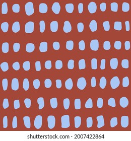 Seamless pattern with round organic shapes. Fashion stylish natural texture.