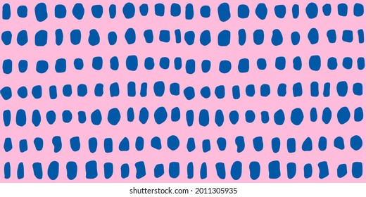Seamless pattern with round organic shapes. Fashion stylish natural texture.