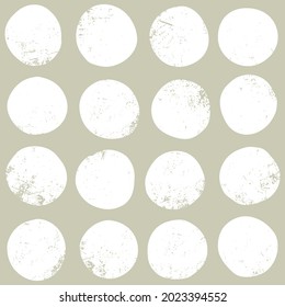 Seamless pattern with round organic shapes. Fashion stylish natural texture.