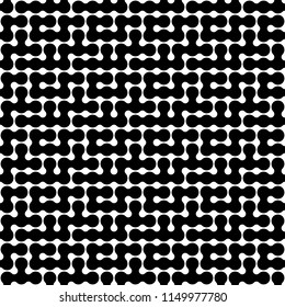 Seamless pattern of round shapes and circles. Structural maze. Vector illustration. Good quality. Good design.
