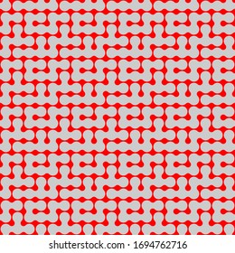 Nahtlose Muster von runden Formen und Kreisen. Strukturelles Labyrinth. Vektorillustration. Gute Qualität. Gutes Design.