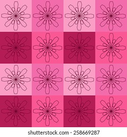 Seamless Pattern. Round vector ornament Mandala. 