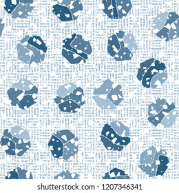 Seamless pattern. Rounded hexagons on a checkered radiant background.