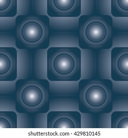 Seamless pattern with rounded squares