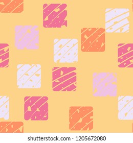 Seamless pattern with rounded squares. With the ability to edit.
