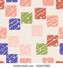 Seamless pattern with rounded squares. With the ability to edit.