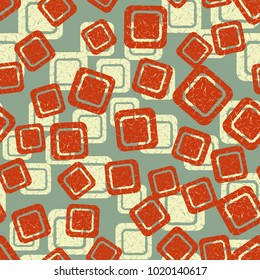 A seamless pattern of rounded squares of different colors. Especially suitable for women and children.