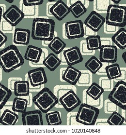 A seamless pattern of rounded squares of different colors. Especially suitable for women and children.