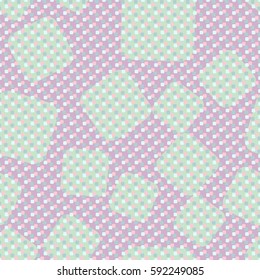 Seamless pattern. Rounded squares. Grungy textiles. Children's clothing. Simple background. Nice wallpaper. Flat. Cartoon.
