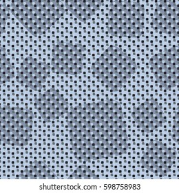 Seamless pattern. Rounded squares. Grungy textiles. Children's clothing. Simple background. Nice wallpaper. Flat. Cartoon.