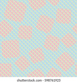 Seamless pattern. Rounded squares. Grungy textiles. Children's clothing. Simple background. Nice wallpaper. Flat. Cartoon.