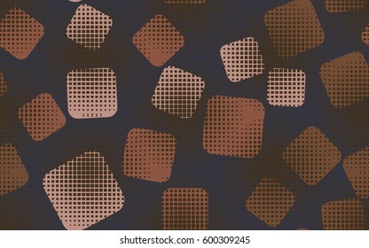 Seamless pattern. Rounded squares. Halftone transparent spheres. Grunge image. Children's textiles Fashion camouflage. Flat. Cartoon. Abstraction.