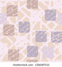 Seamless pattern. Rounded squares on the abstract grid background.