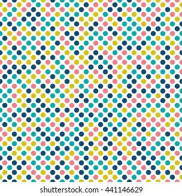 Seamless pattern with rounded squares and triangles