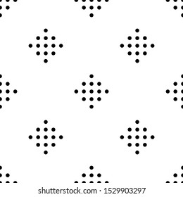 Seamless pattern. Rounds motif. Ethnic background. Circles ornament. Dots motif. Geometric wallpaper. Simple shapes backdrop. Digital paper, textile print, web design, abstract. Vector artwork.