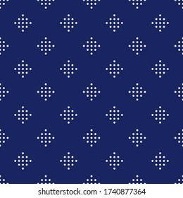 Seamless pattern. Rounds motif. Ethnic background. Circles ornament. Dots motif. Geometric wallpaper. Simple shapes backdrop. Digital paper, textile print, web design, abstract. Vector artwork