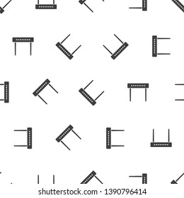 Seamless pattern with router on white background, vector illustration