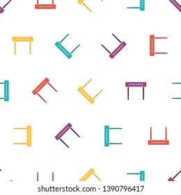 Seamless pattern with router on white background, vector illustration