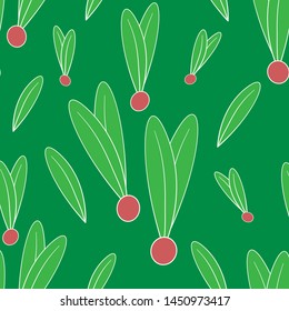 Seamless pattern of rubber seeds