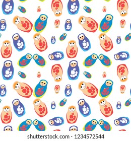 Seamless pattern "Russian national art".