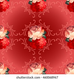 Seamless pattern in russian traditional style.
