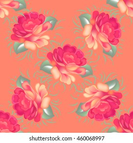 Seamless pattern in russian traditional style.