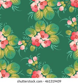 Seamless pattern in russian traditional style.