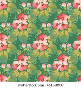 Seamless pattern in Russian traditional style.