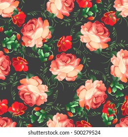 Seamless pattern in russian traditional style.